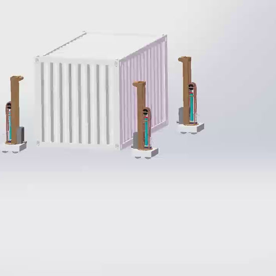 Engineering design of robotic container transfer system